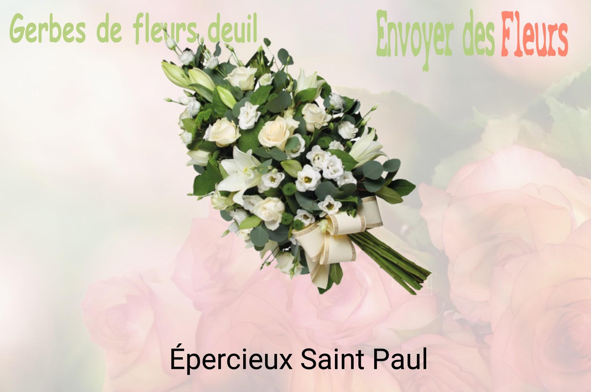 Gerbe de fleurs de deuil livrée à Épercieux-Saint-Paul